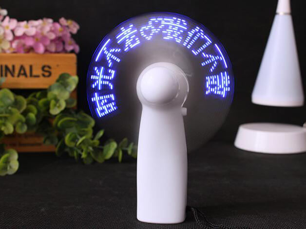 創(chuàng)意閃字風(fēng)扇開發(fā)方案